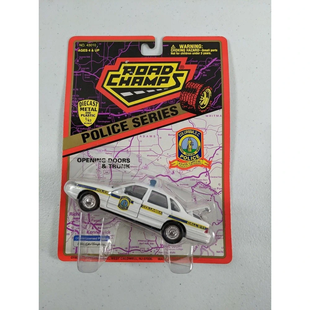 Road Champs Die Cast Police Series 1/43 Lot of 7 Crown Victoria F-18 Jet NIP